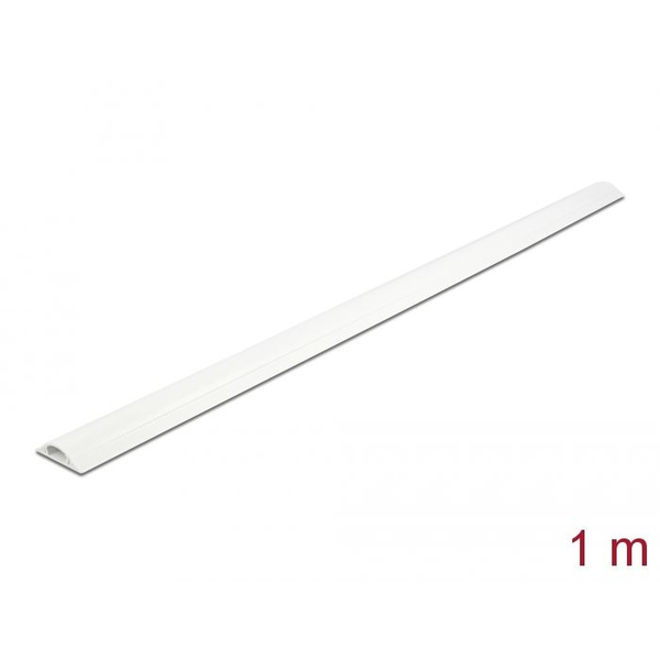 DELOCK Kabelkanal selbstklebend 30 x 8 mm - Länge 1 m weiß