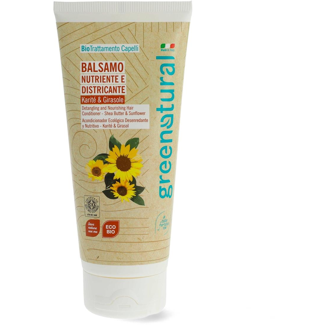 GREENATURAL Bio shea vaj és napraforgóolaj 200 ml (8052400934555)