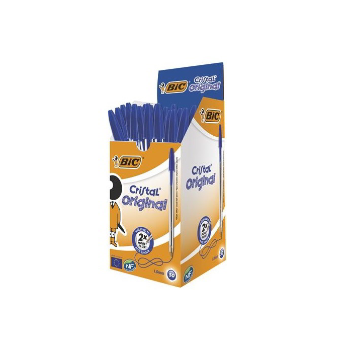 BIC Cristal Original Kupakos golyóstoll - 0,32mm / Kék (50 darabos) (8373609)