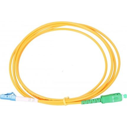 Cablu de retea Extralink, SC/APC-LC/UPC, Single-Mode, Simplex, 1 m, G652D, Galben