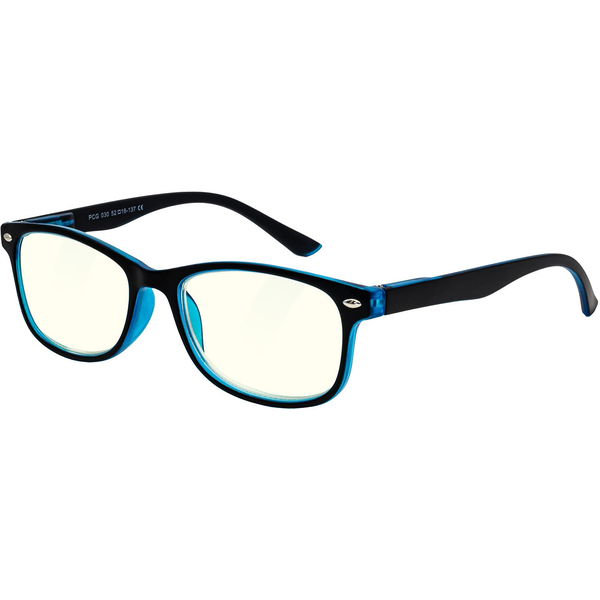 GLASSA Blue Light Blocking Glasses PCG 030, +0.00 dio, fekete/kék