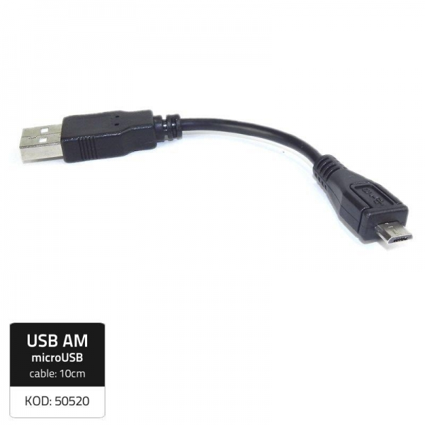 Qoltec - kábel átalakító USB 2.0 Micro USB (50520)