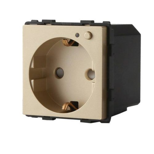 SMARTZILLA Tuya EU moduláris 230V aljzat Wifis arany színű (2032103) (smart2032103)