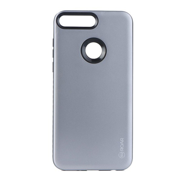 ROAR RICO ARMOR szilikon telefonvédő (közepesen ütésálló, műanyag hátlap, matt) SZÜRKE [Huawei Y6 Prime (2018)] (5996457781089)