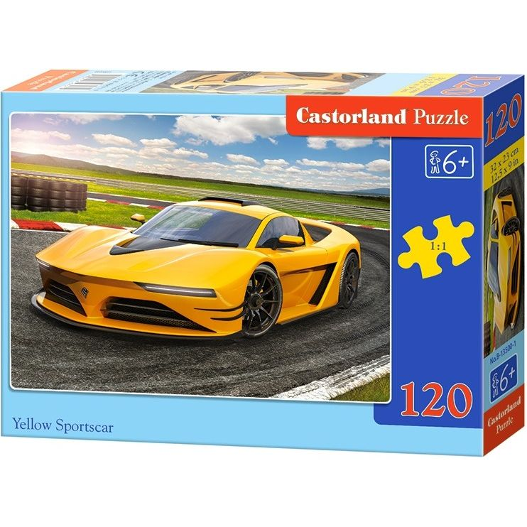 Castorland 120 db-os Puzzle - Sárga Sportautó B-13500 (GXP-651861)