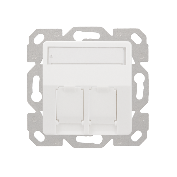Logilink Aufnahme für 2 Keystone Module, aufbauend, UP/50