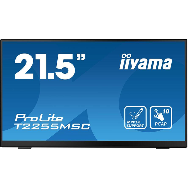 iiyama ProLite T2255MSC-B1 computerskærm 54,6 cm (21.5") 1920 x 1080 pixel Fuld HD LCD Berøringsskærm Sort