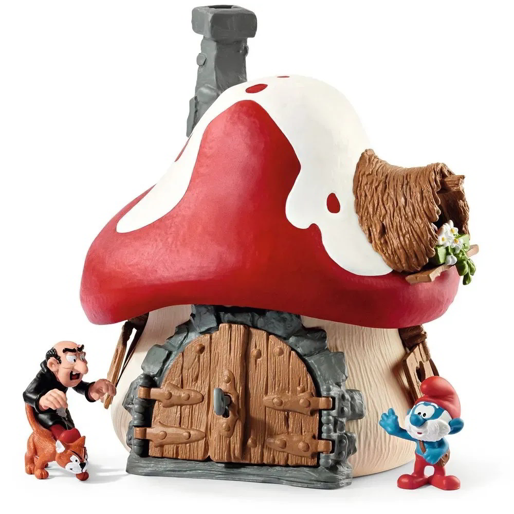 schleich The Smurfs Smurf house with 2 figurines (20803)