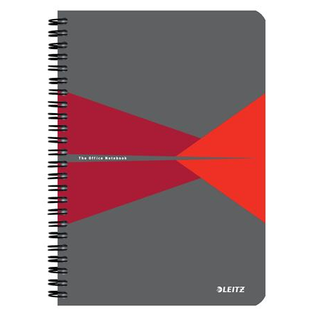 Leitz 44581025 quaderno per scrivere 90 fogli Grigio, Rosso