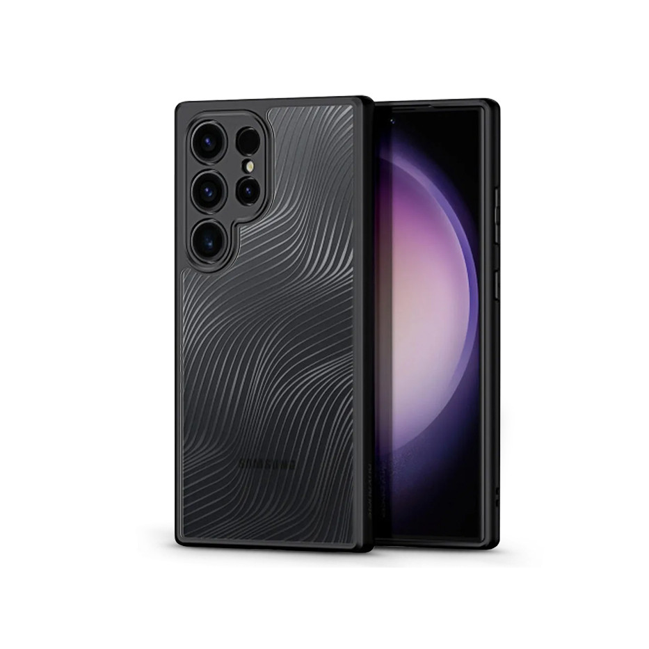 Samsung SM-S928 Galaxy S24 Ultra hátlap - Dux Ducis Aimo Series - fekete/átlátszó (DD022764)