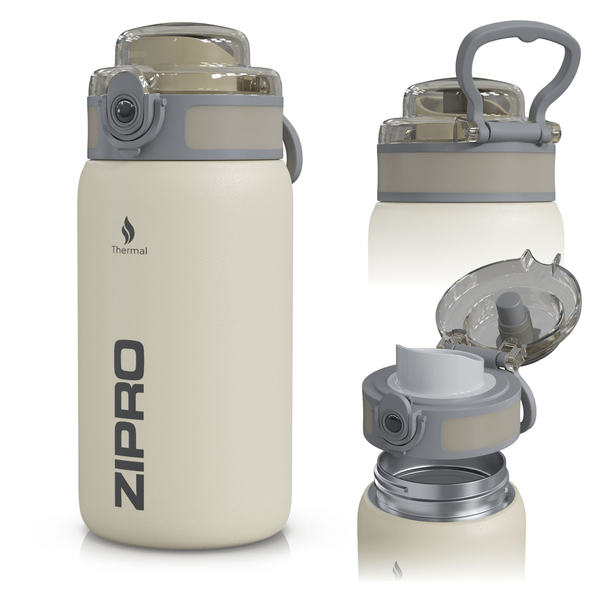 Zipro Thermal Bottle 500 ml Stainless Steel Beige