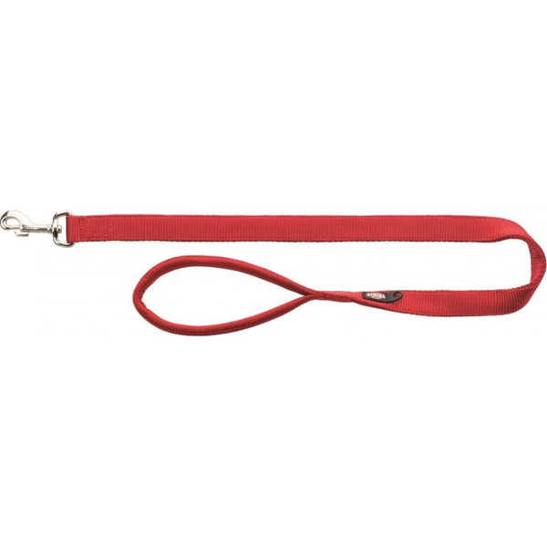  Trixie Smycz Premium, M–L: 1.80 m/20 mm, czerwony