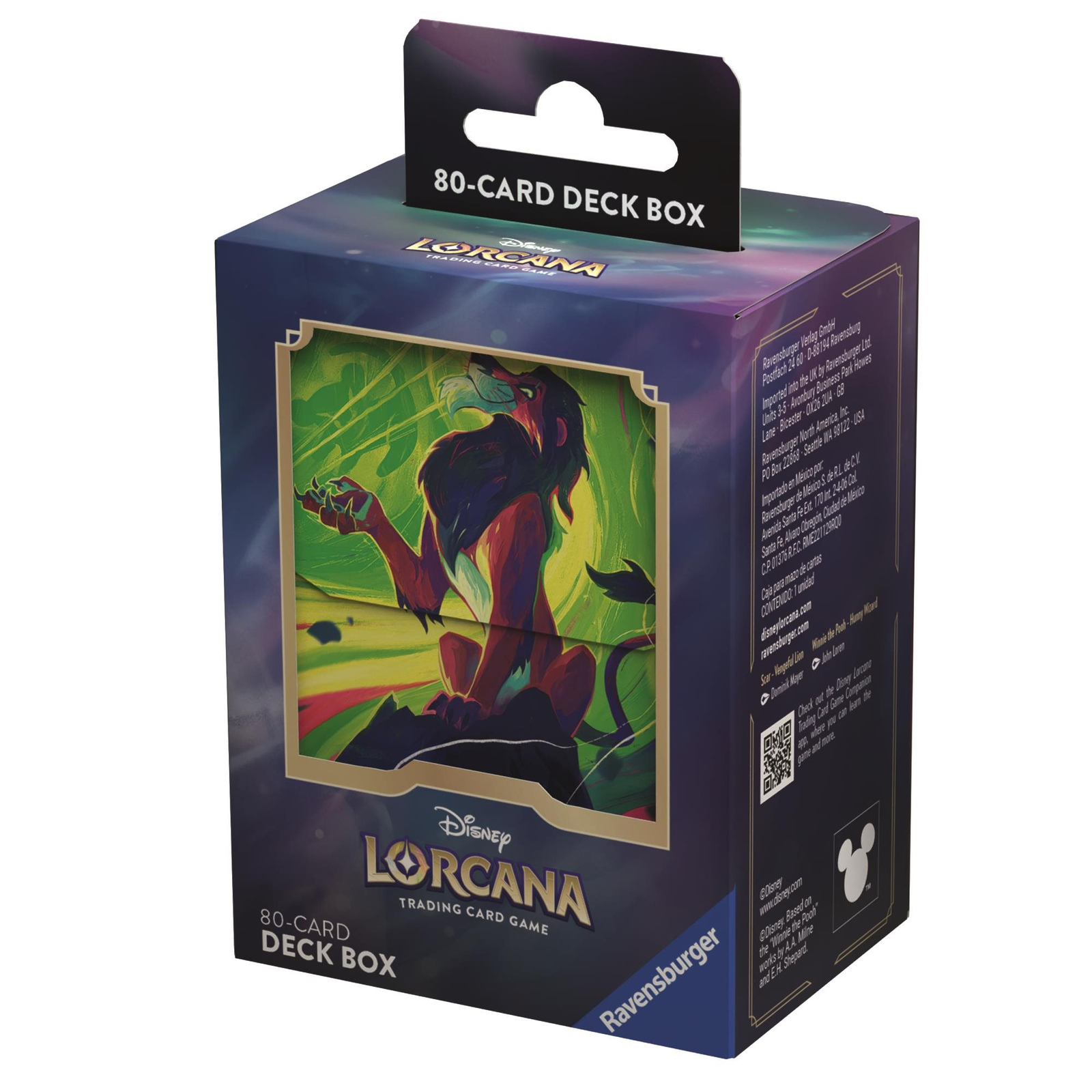 Disney Lorcana: Azurite Sea - Deck Box Scar - Vengeful Lion from The Lion King (4050368984418)