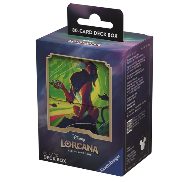 Disney Lorcana: Azurite Sea - Deck Box Scar - Vengeful Lion from The Lion King