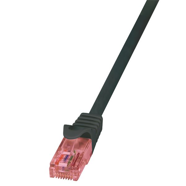 LogiLink PrimeLine - patch cable - 25 cm - black