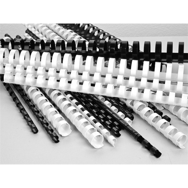 Victoria 6mm műanyag spirál 10-20 laphoz - Fehér (100 db) (6005801)