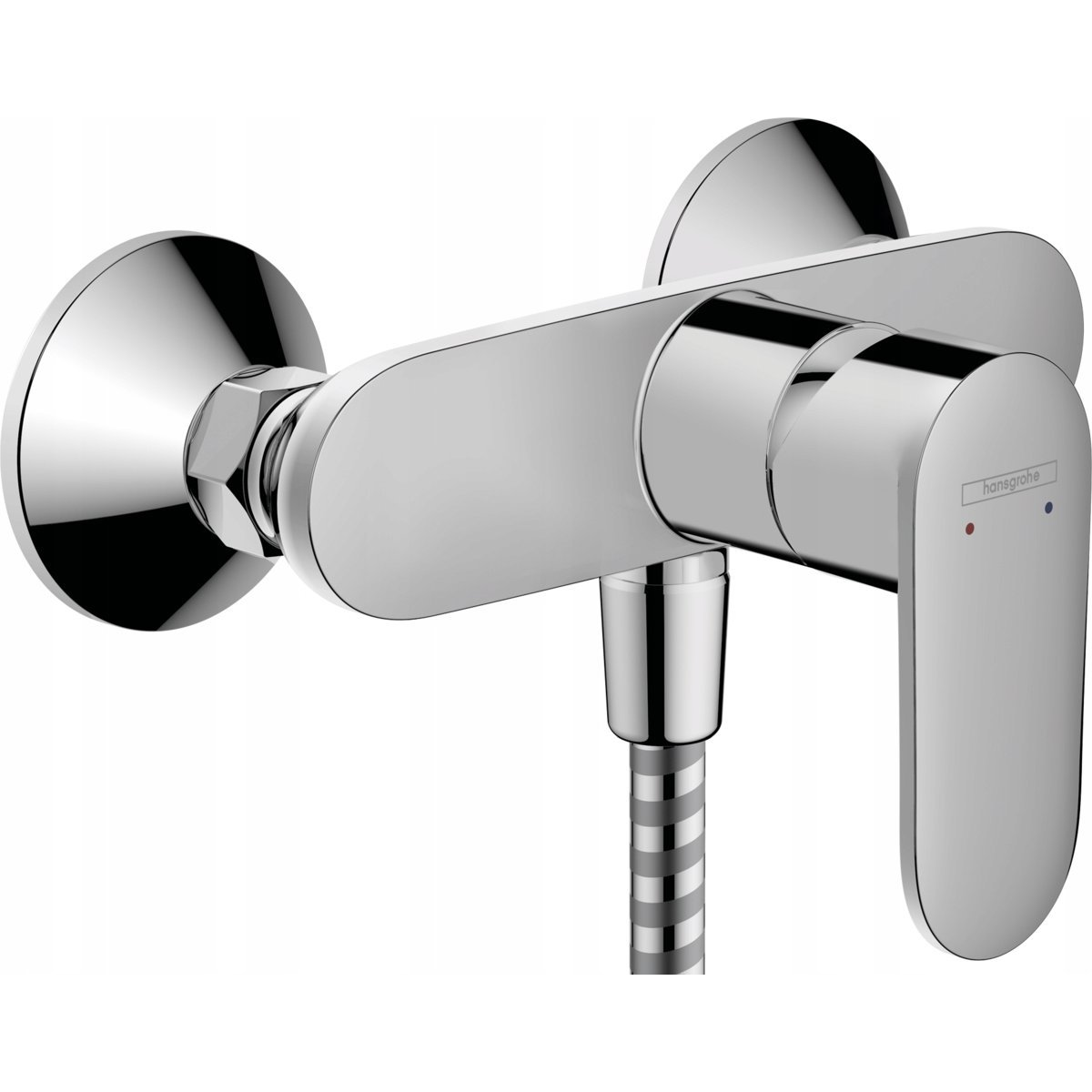 Hansgrohe Vernis Blend Króm, Egykaros Zuhanycsaptelep, Falsíkon Kívűli Szereléshez, Zuhanyszette (HG71640000)