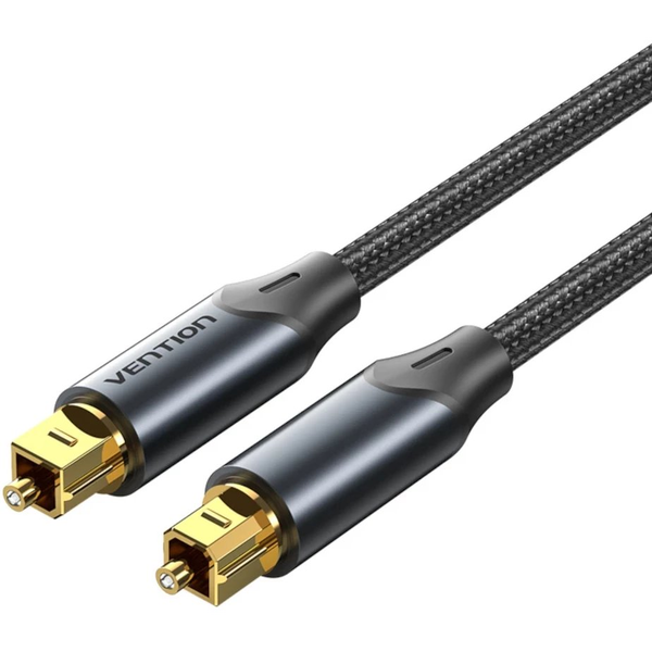 Kabel Vention Optyczny w oplocie z aluminiowym złączem, 10m, czarny (BAVBL)