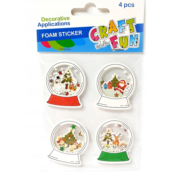  Craft with Fun OZDOBA BN EVA KULA SPRZYL 4SZT CF 12/144