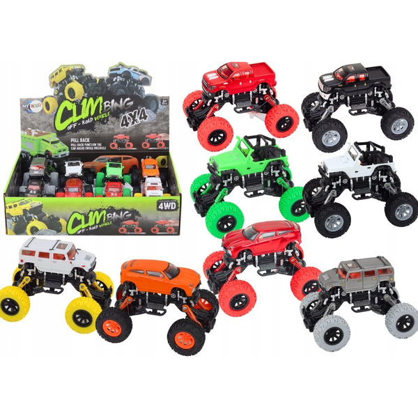  LeanToys Auto Terenowe Wspinaczkowe Napęd 4x4 Amortyzatory