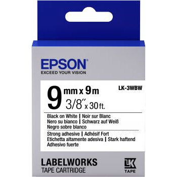 Epson LK-3WBW címkéző szalag Fehéren fekete (C53S653007)