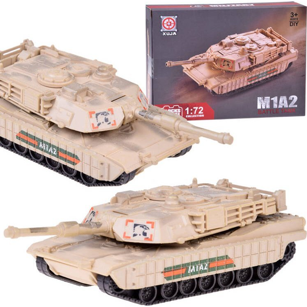 Abrams M1a2 Tank Építőkészlet 1:72 Méretarányban