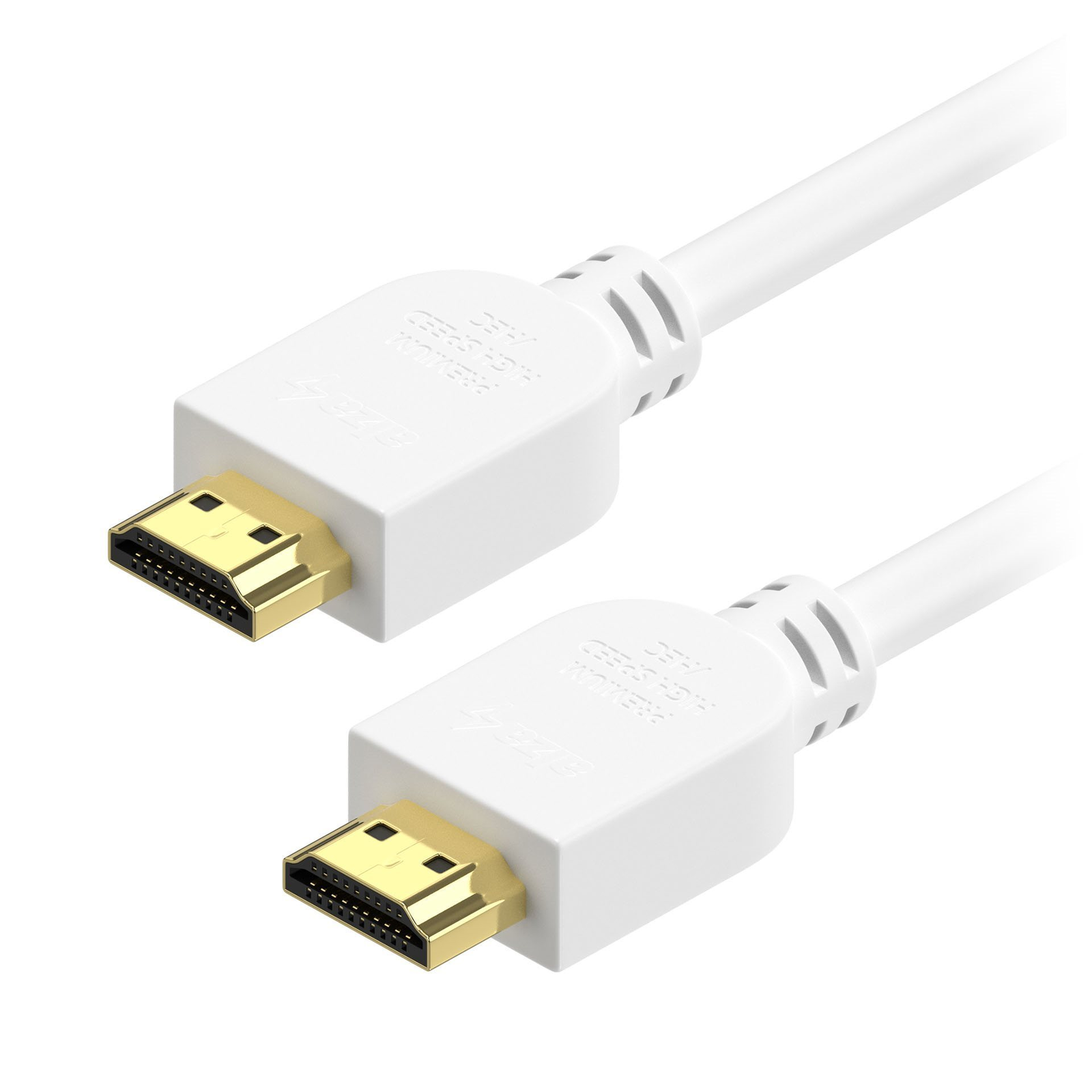 AlzaPower Core Premium HDMI 2.0 High Speed 4K 5m - fehér (APW-CBHDP150W)