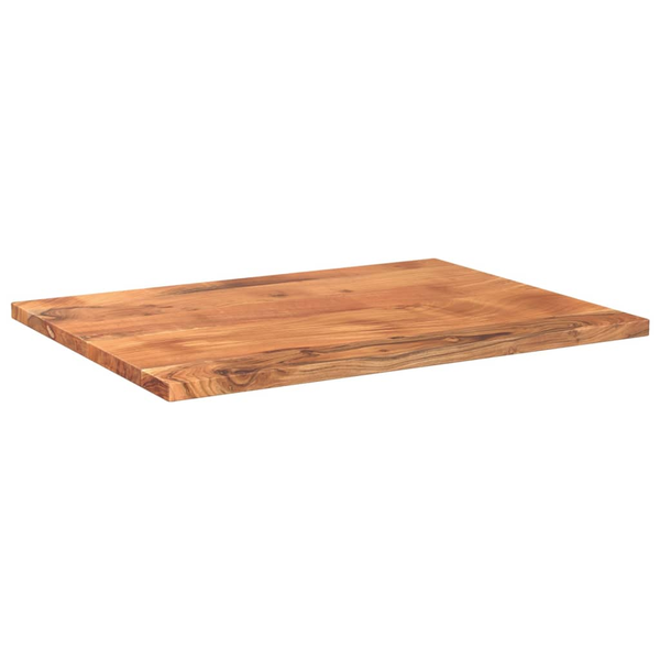 tömör akácfa téglalap alakú asztallap 80x60x2,5 cm