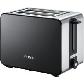 Bosch TAT7203 tostapane 2 fetta/e 1050 W Nero, Acciaio inox