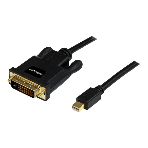 StarTech.com 3 ft Mini DisplayPort to DVI Adapter Cable - Mini DP to DVI Video Converter - MDP to DVI Cable for Mac / PC 1920x1200 - Black (MDP2DVIMM3B) - DisplayPort cable - 91.44 cm