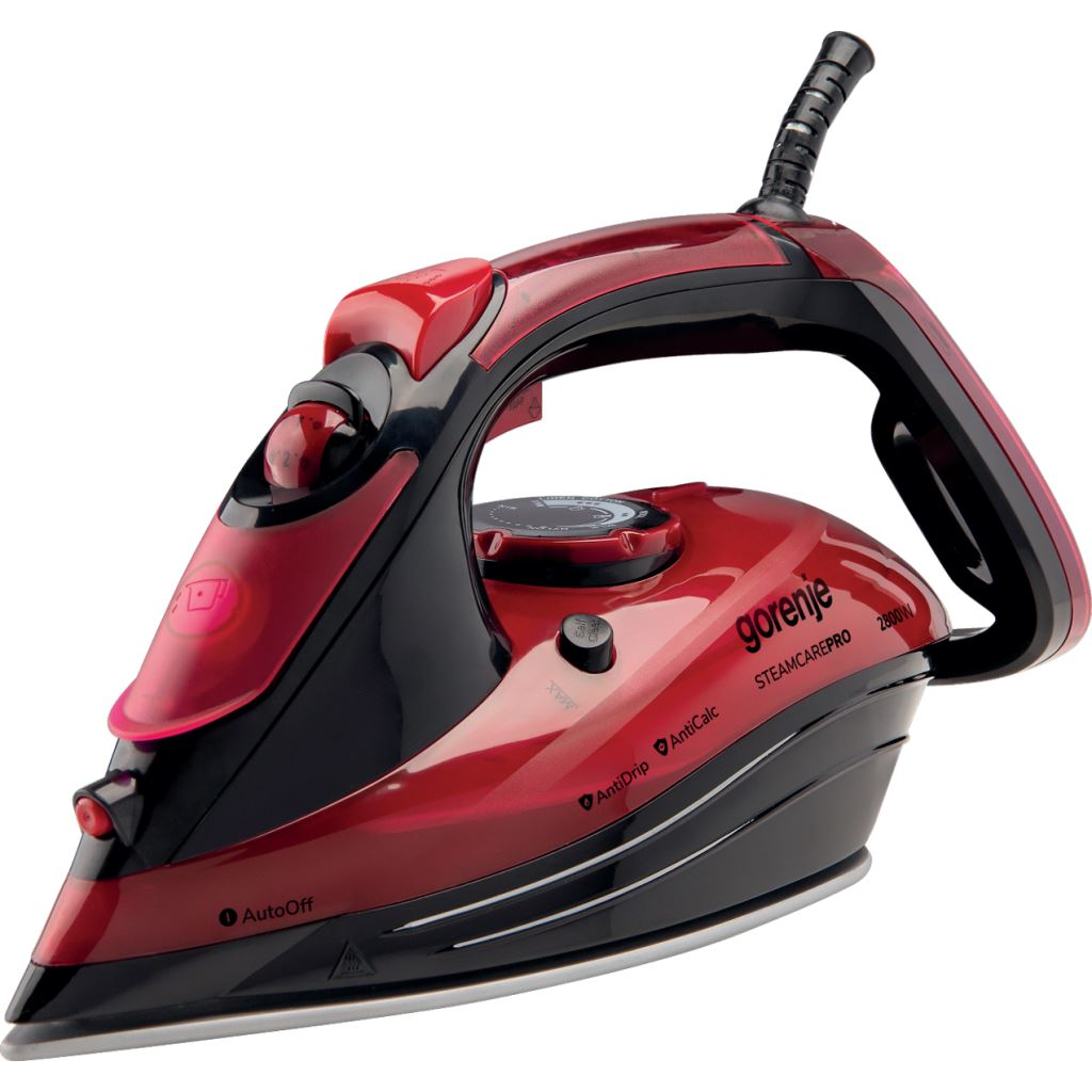 Gorenje SIH2800BF gőzölős vasaló piros-fekete (SIH2800BF)