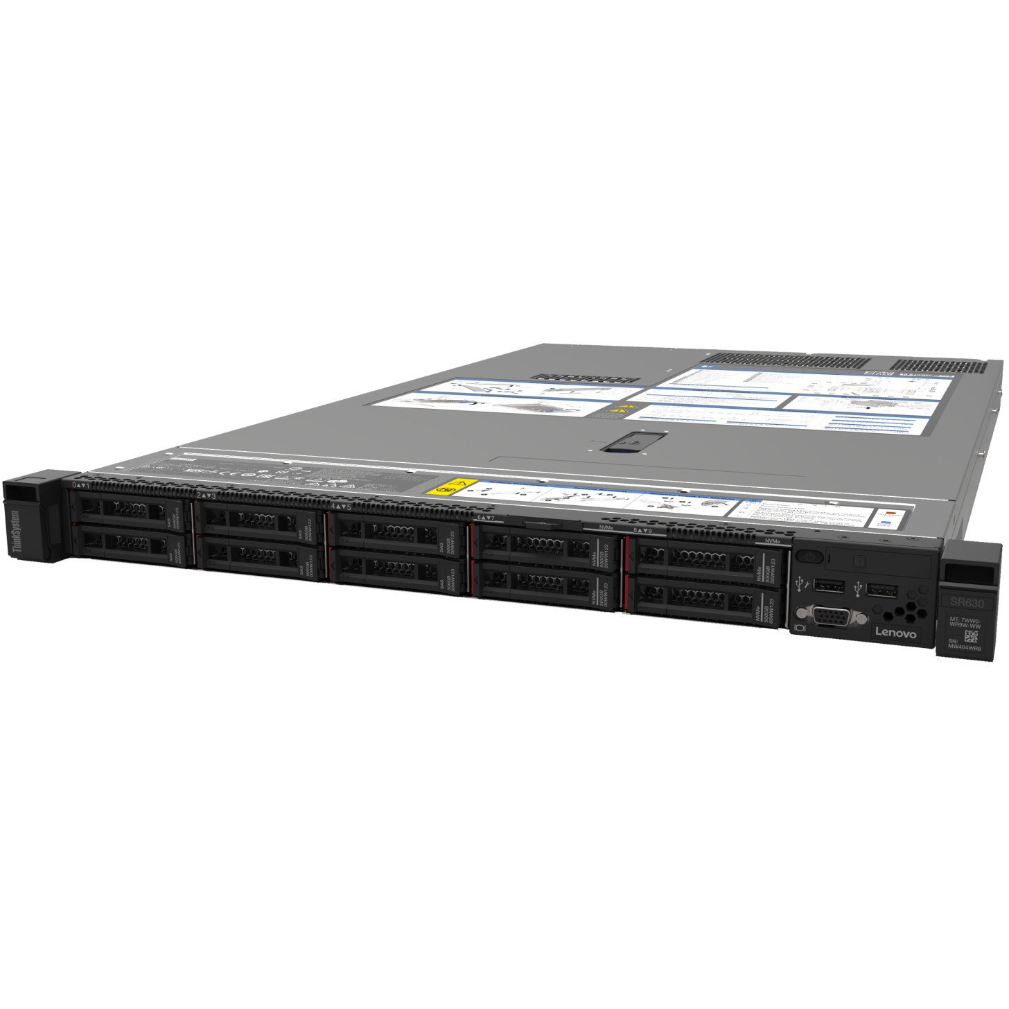 Lenovo ThinkSystem SR630 server Rack (1U) Intel® Xeon Silver 4208 2,1 GHz 32 GB DDR4-SDRAM 750 W (7X02A0HTEA)