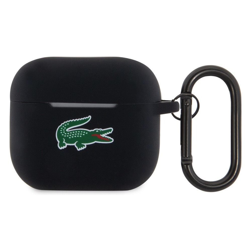 Lacoste Croc Logo AirPods 3 Tok - Fekete/Mintás (LCA3SLOK)