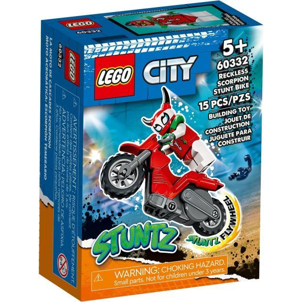 LEGO City Stuntz - Vakmerő skorpió kaszkadőr motorkerékpár (60332)
