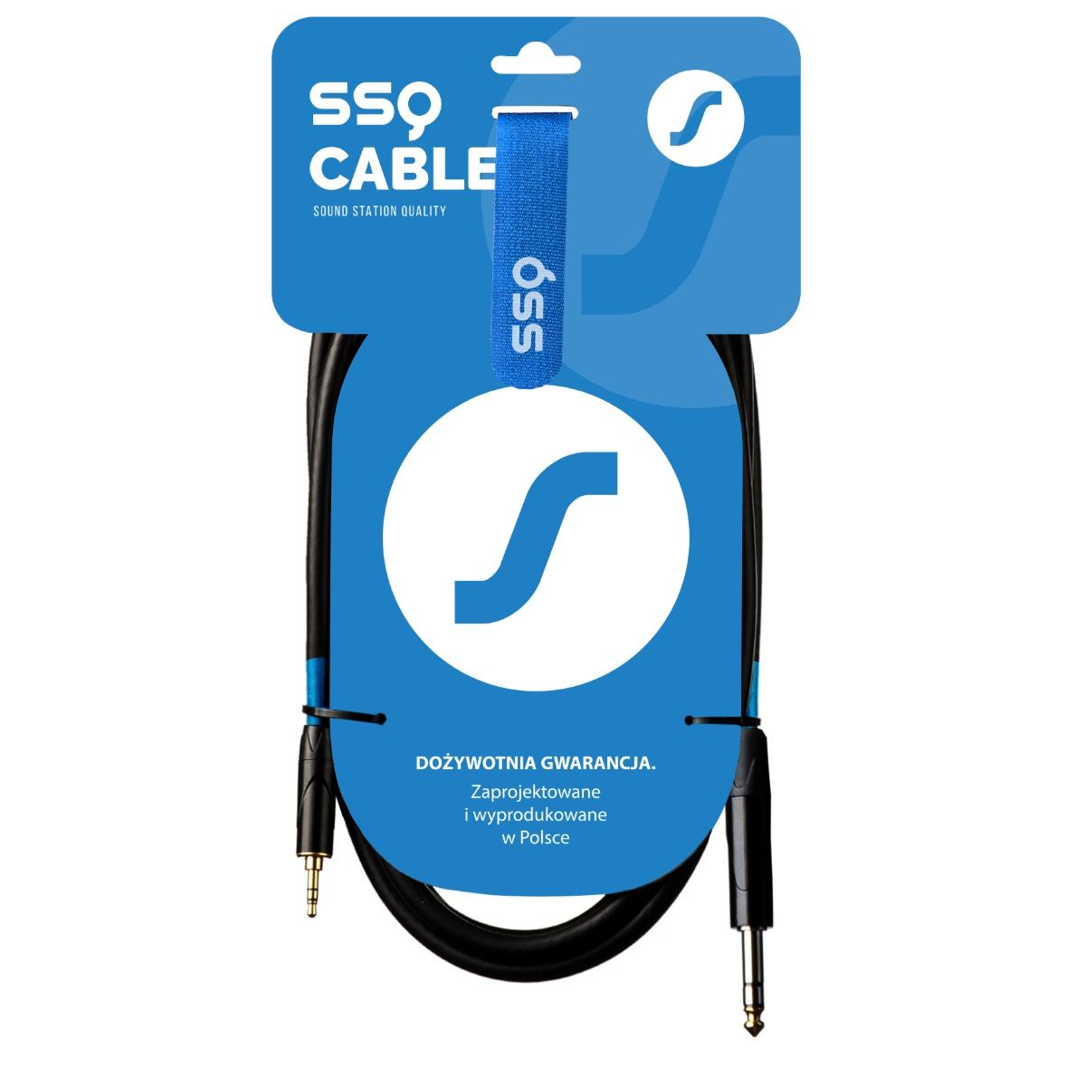 SSQ MiJS3 3.5mm Jack apa - 6.35mm Jack apa Sztereo Kábel (3m) (SS-2066)