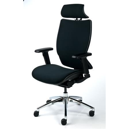 MAYAH "Crown" főnöki szék fejtámasszal (BBSZVV36 / CM4003S BLACK) (CM4003S BLACK)