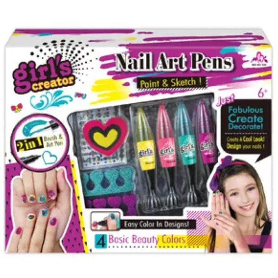 Masen Toys Körömlakk készlet körömfestő tollakkal és matricákkal (7125618)