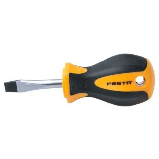 FESTA Lapos csavarhúzó, rövid, 6×38 mm (118125)