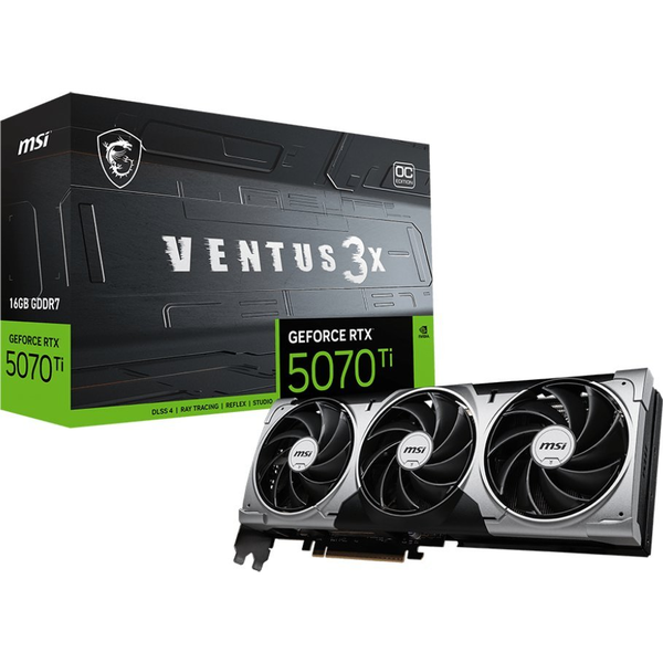 MSI RTX 5070 TI 16G VENTUS 3X OC nVidia 16GB GDDR7 256bit PCIe videókártya