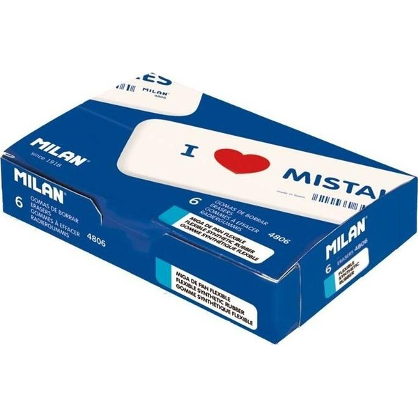  Milan Gumka syntetyczna I Love Mistakes (6szt) MILAN