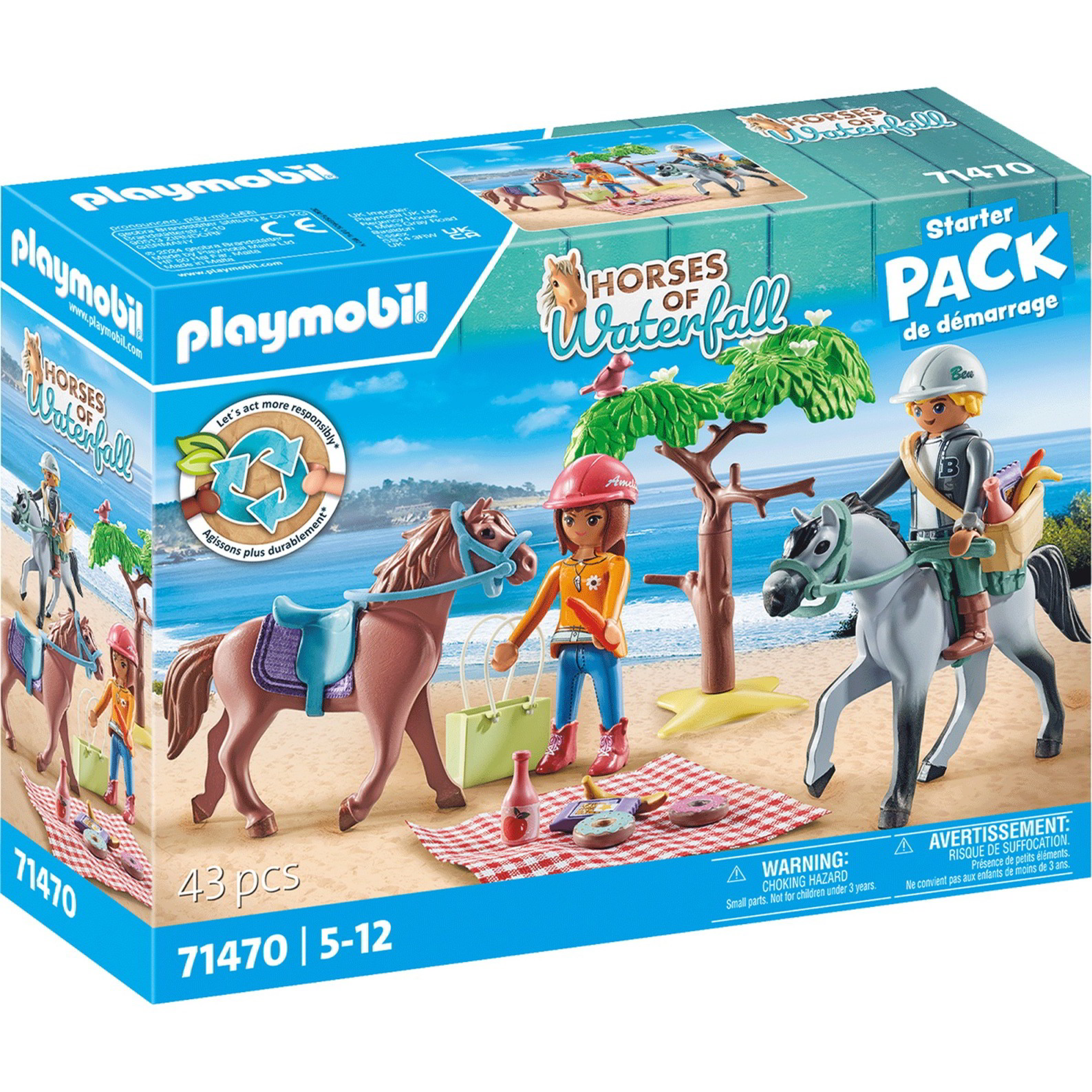 Playmobil: 71470 - Tengerparti lovaglás Ameliaval és Bennel (71470)