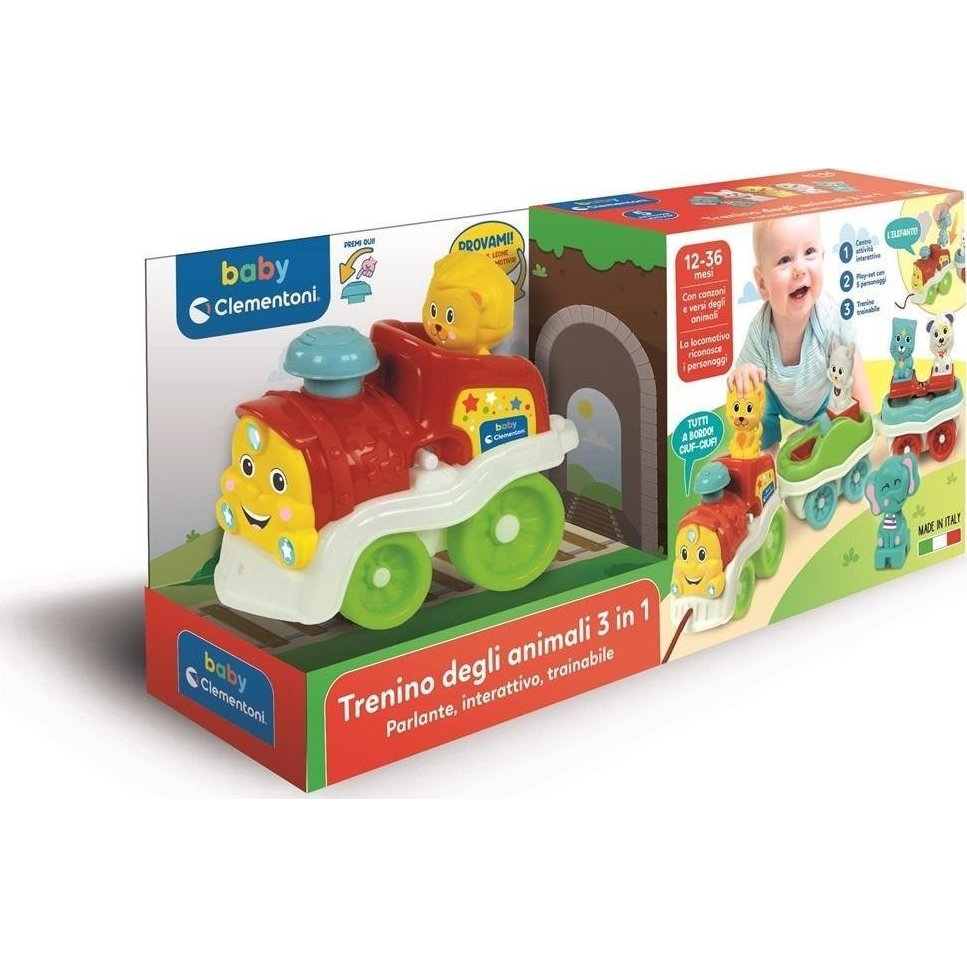 Interaktív Állatvonat Lengyel Nyelven Clementoni 50802  28288 (50802 CLEMENTONI)