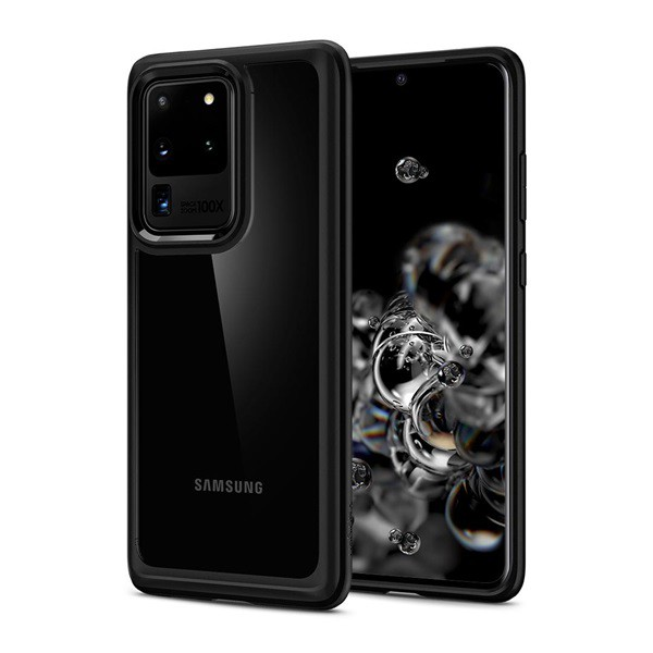Калъф SGP, Ultra, Хибриден, Пластмаса, За Samsung Galaxy S20 Ultra (SM-G988F), Черен