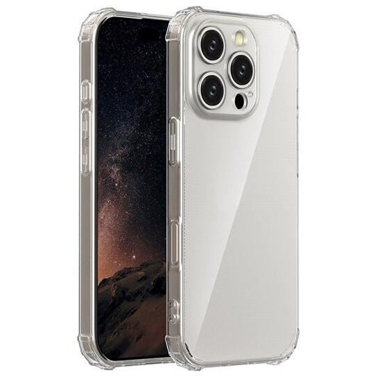Gigapack Apple iPhone 16 Pro Max szilikon tok légpárnás sarkokkal átlátszó (GP-160142) (GP-160142)