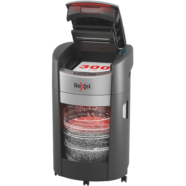 Rexel 2025300XEU papiervernietiger Kruisversnippering 55 dB 22,5 cm Zwart