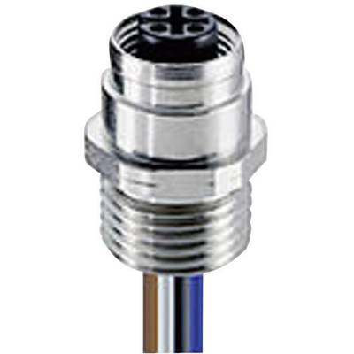 Lumberg Automation 108776 Érzékelő-/működtető összekötő, konfekcionált M12 Alj, beépíthető 0.50 m Pólusszám: 4 1 db (108776)