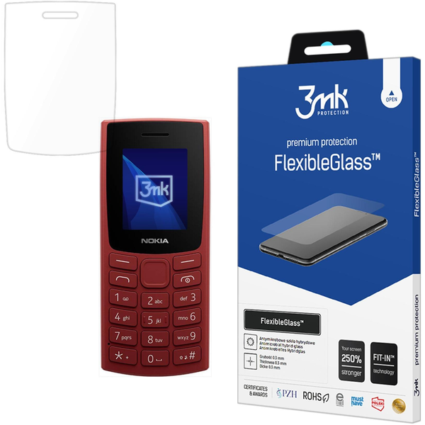 Hybridní Sklo pro Nokia 105 4G (2023) - 3mk FlexibleGlass