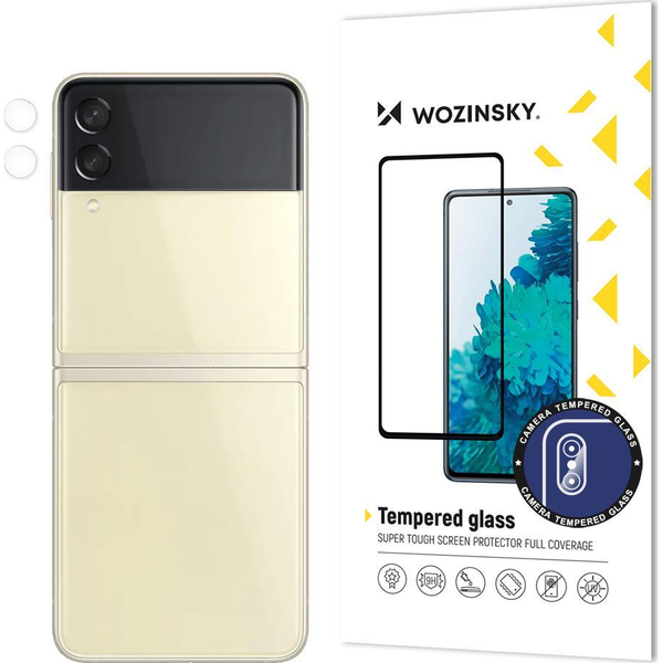 WOZINSKY SZKŁO HARTOWANE NA CAŁY APARAT KAMERĘ DO SAMSUNG GALAXY Z FLIP 3