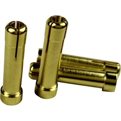 Reely Adapter dugó [1x 4 mm-es aranyozott érintkezős dugó - 1x 5 mm-es arany érintkezős alj] (1605782)