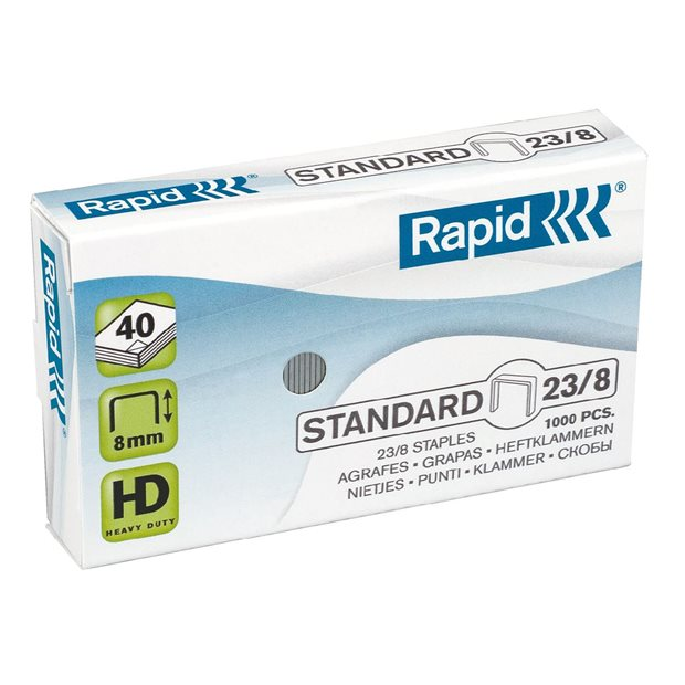 Rapid Standard 23/8 Tűzőgépkapocs (1000 db) (24869200)